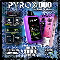 PYRO 30000 DUO Disposable (30,000 Hits - 2 Sabores)