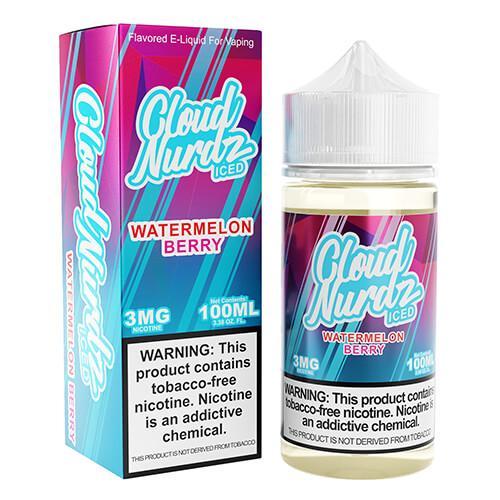 Cloud Nurdz Watermelon Berry Iced E-Liquid