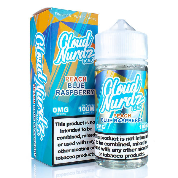 Cloud Nurdz Peach Blue Raspberry Iced E-Liquid